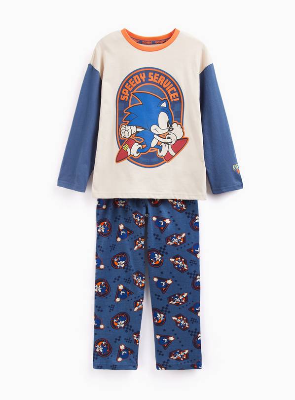 Blue Sonic the Hedgehog Pyjamas 2 Piece Set 3-4 years