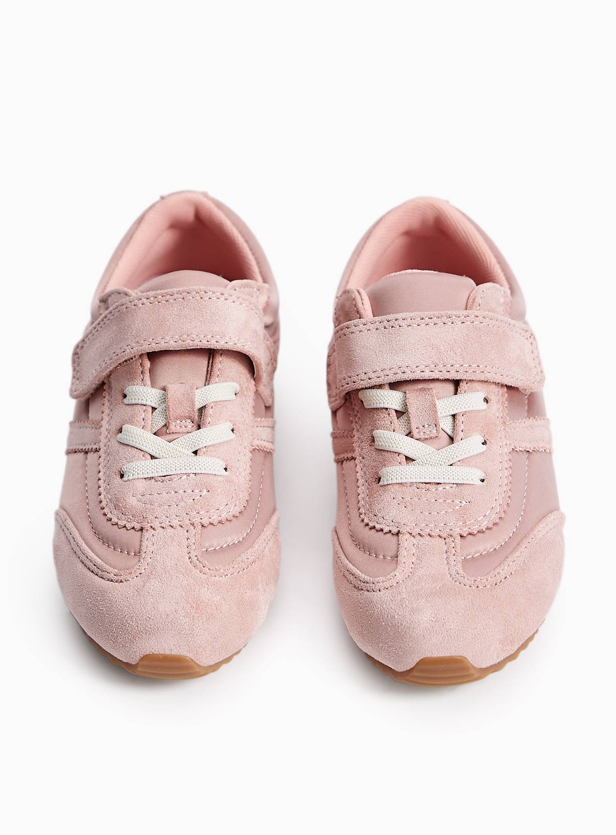 Pink Slim Sole Trainers 12 Infant - Image 1