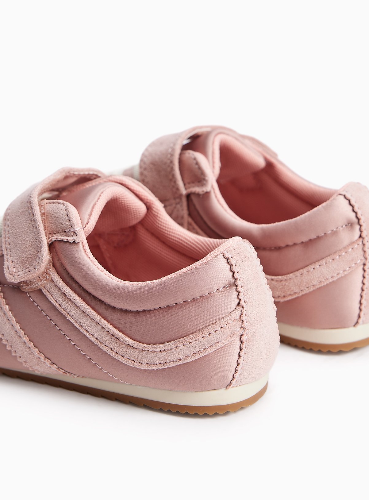 Pink Slim Sole Trainers 12 Infant - Image 4 thumbnail