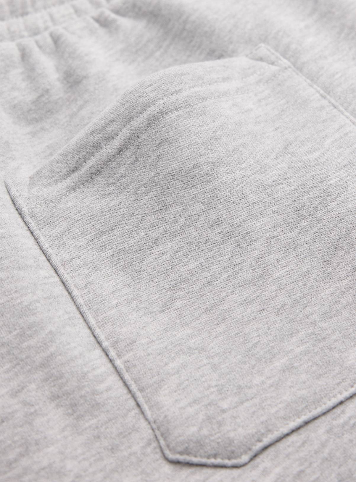 Grey Marl Drawstring Jogging Bottoms S - Image 4
