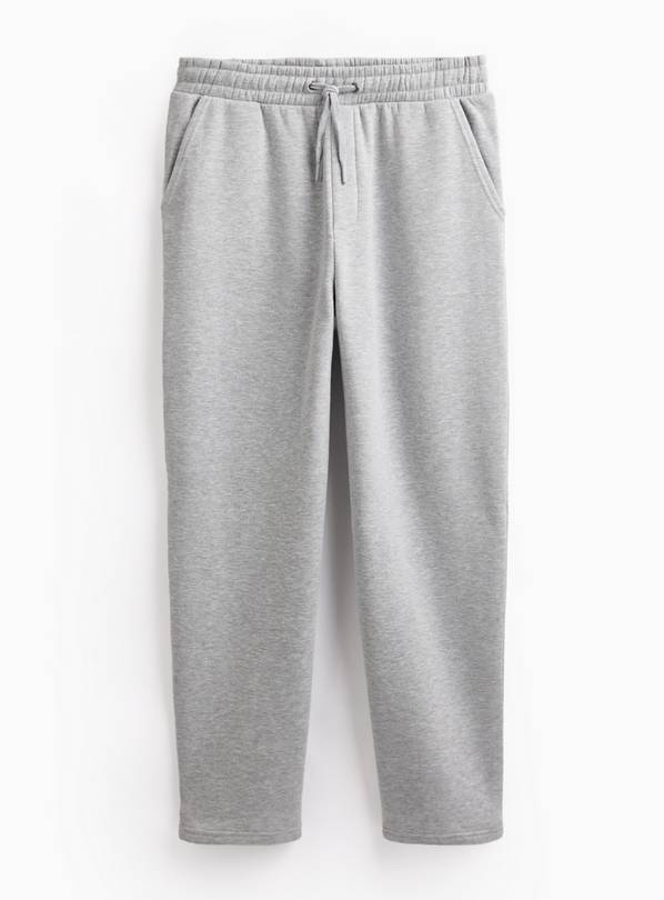 Grey Marl Drawstring Jogging Bottoms M