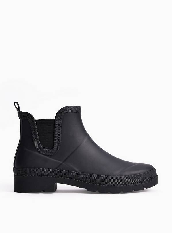 Black Rubber Ankle Wellies  5
