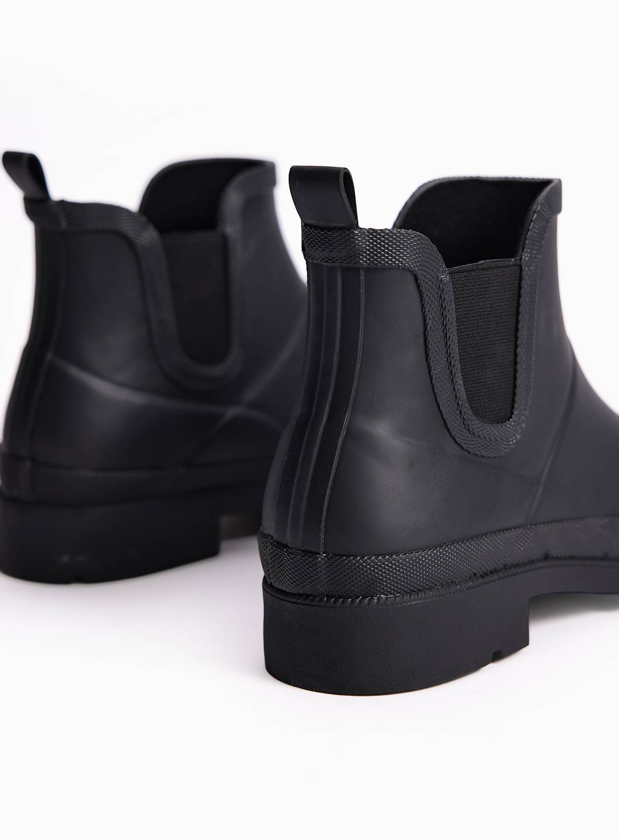 Black Rubber Ankle Wellies  3 - Image 4