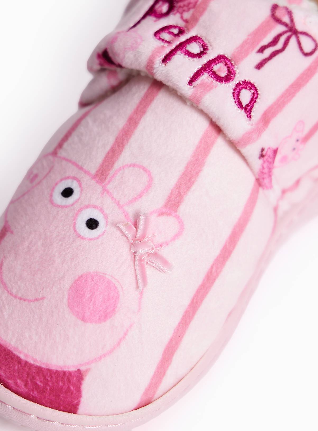 Pink Peppa Pig Cupsole Slippers 8-9 Infant - Image 3