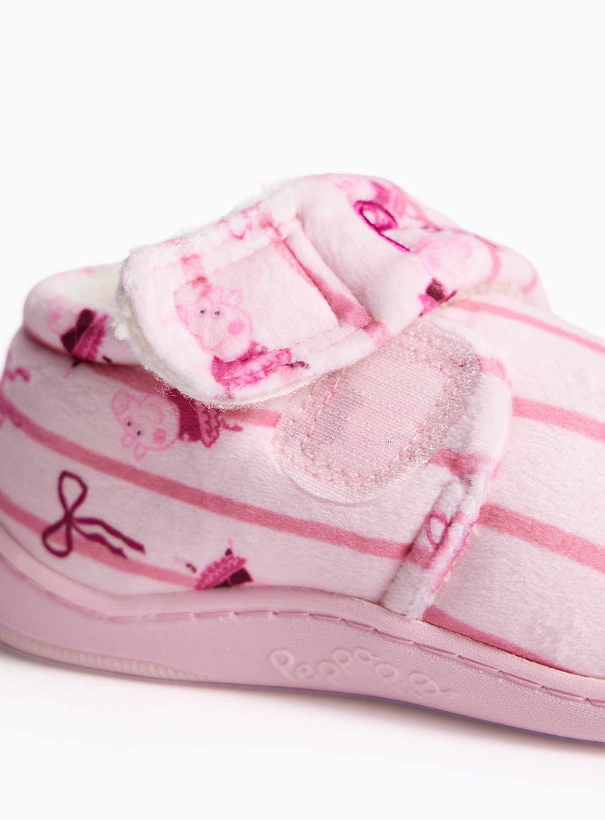 Pink Peppa Pig Cupsole Slippers 8-9 Infant - Image 4 thumbnail