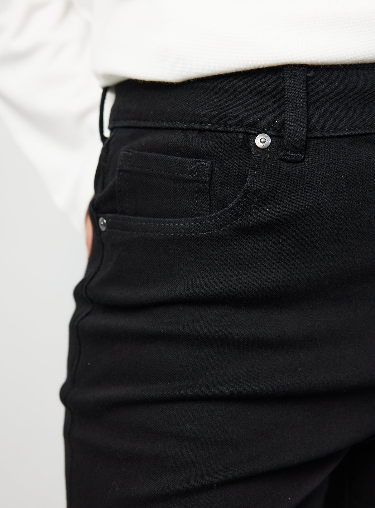Black Denim Slim Flare High Rise Jeans 16S - Image 3 thumbnail