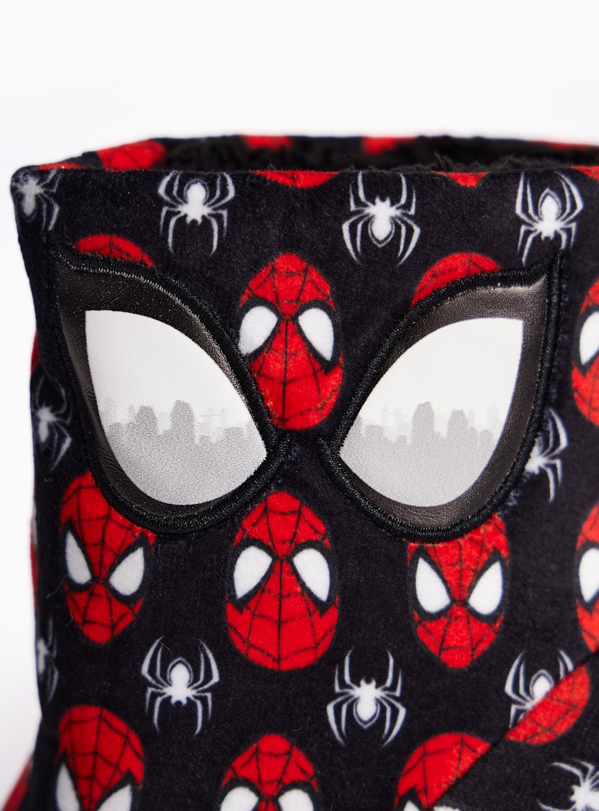 Red & Black Spider-Man Bootee Slippers 6-7 Infant - Image 3 thumbnail