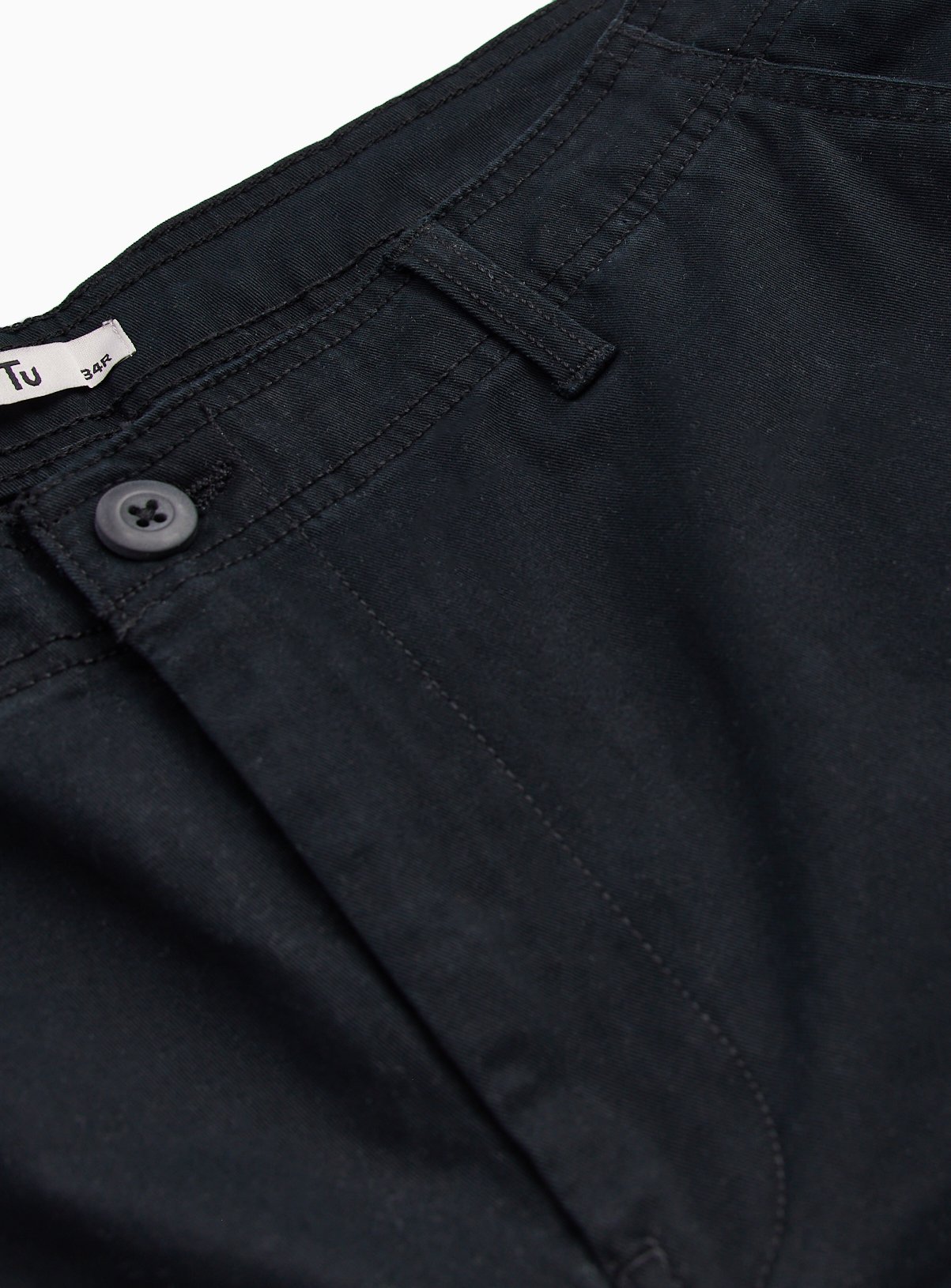 Black Cargo Trousers 32R - Image 4 thumbnail