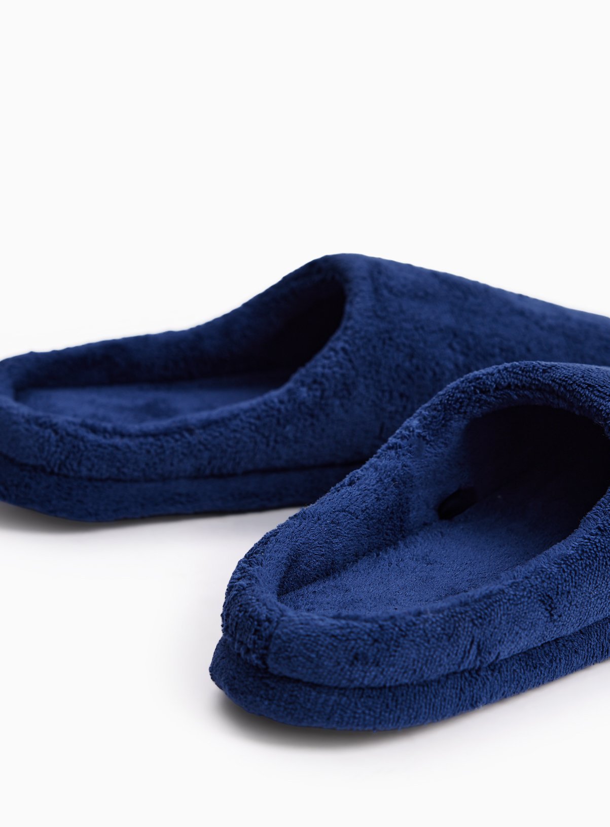 Navy Borg Mule Slippers S - Image 4 thumbnail