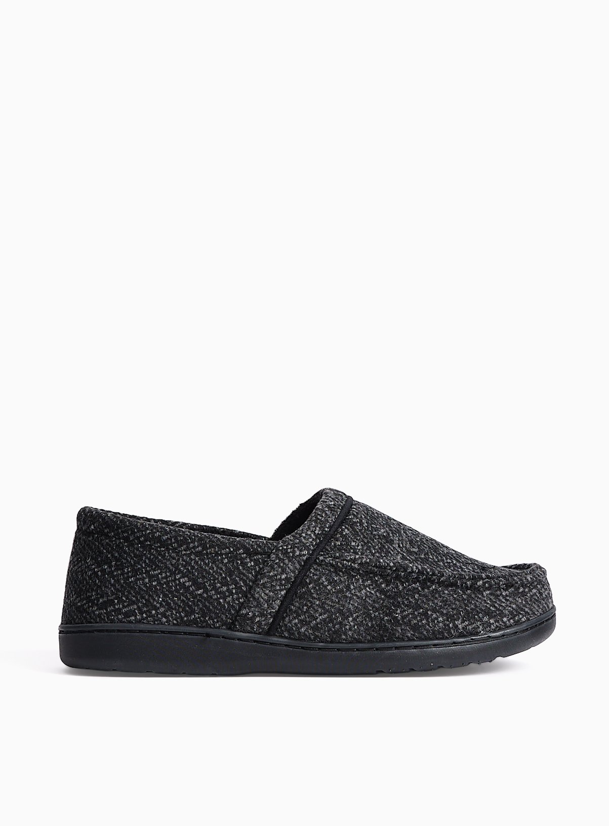 Grey Herringbone Slippers 9 - Image 2 thumbnail