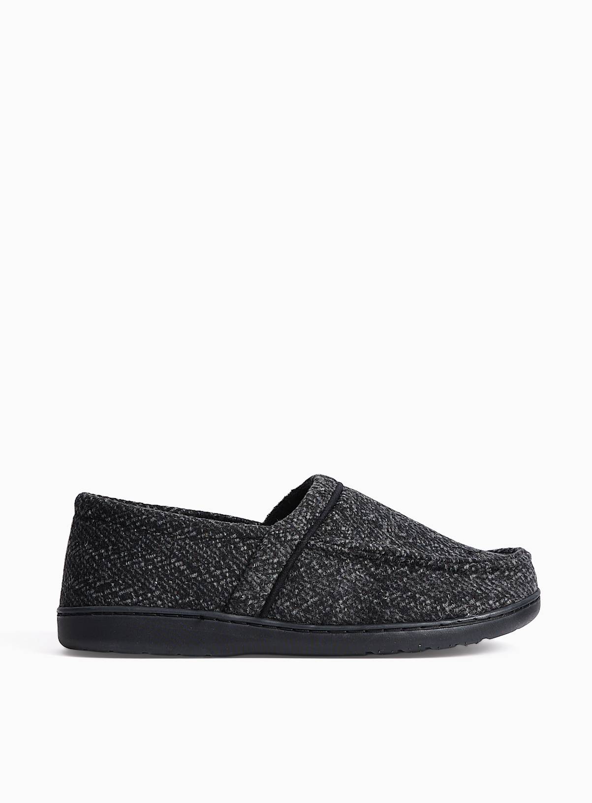 Grey Herringbone Slippers 9 - Image 2