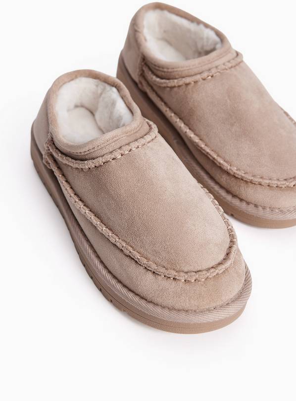 Seam Detail Short Boot Slippers M