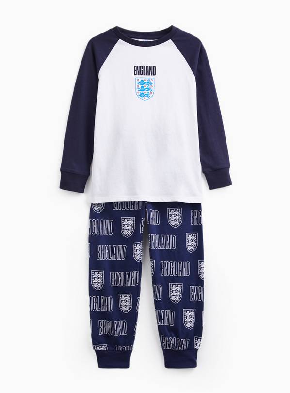 White England Jersey Pyjama Set 6-7 years