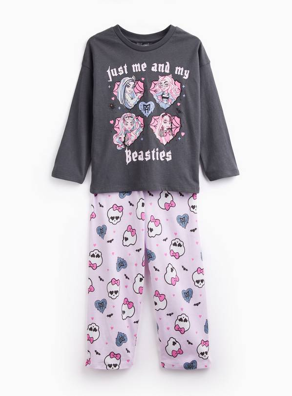 Pink Monster High Beasties Pyjama Set 6-7 years