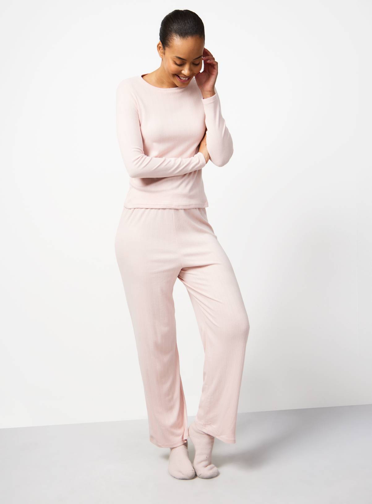 Pink Pointelle Pyjamas XL - Image 2