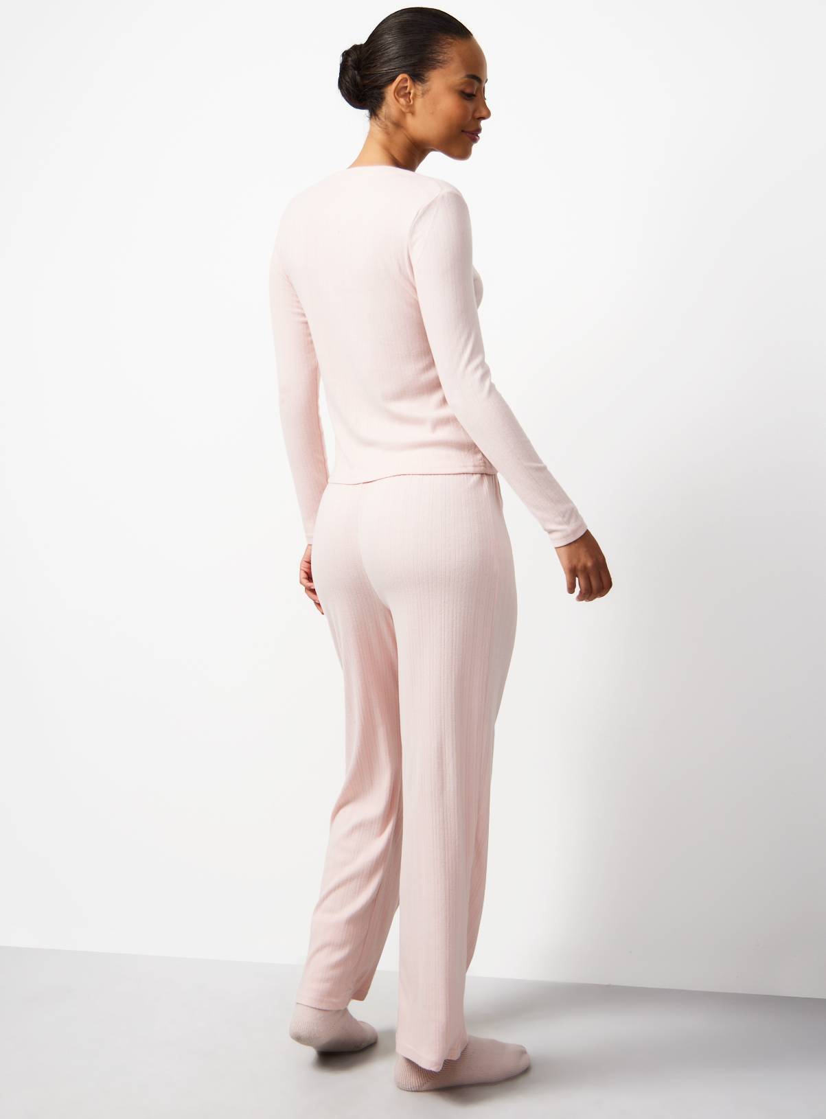 Pink Pointelle Pyjamas XL - Image 4