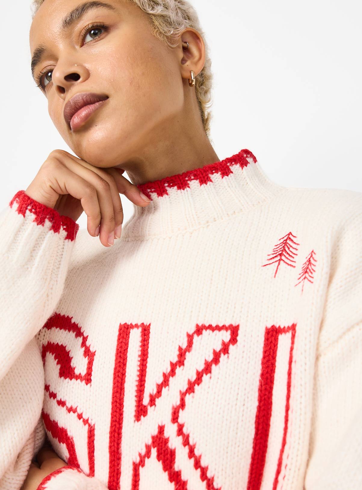 Family Matching Women's Ski Christmas Jumper S - Image 3