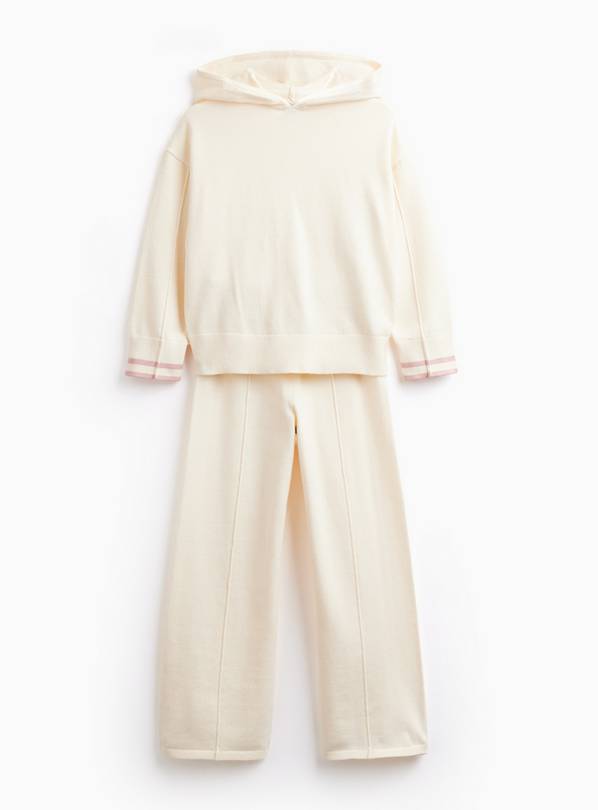 Cream Sweatshirt & Bottoms 2‑Piece Set 12 years
