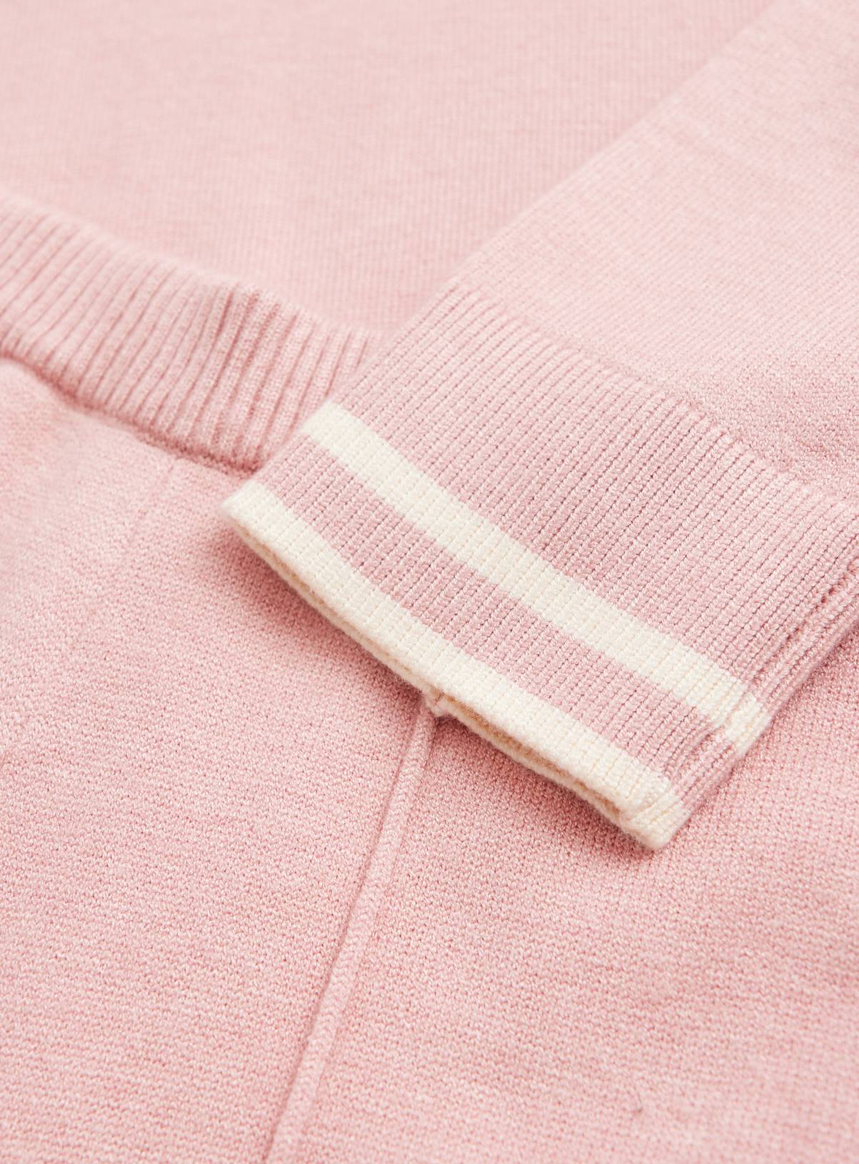 Pink Knitted Hoodie & Trouser Set 11 years - Image 2