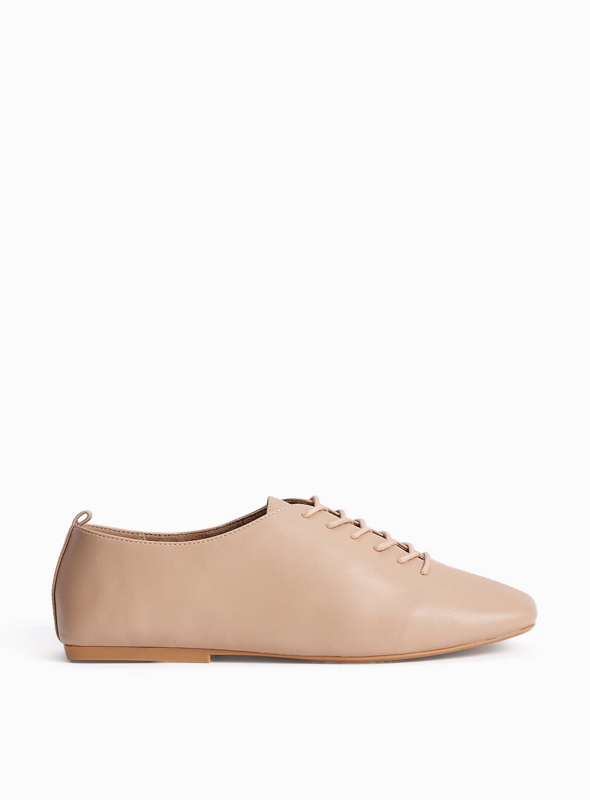 Neutral Faux Leather Jazz Shoes 3 - Image 2