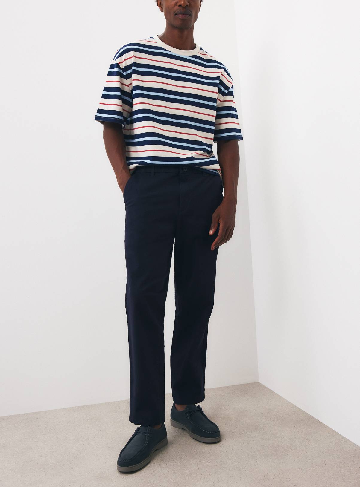 Navy Ultimate Chino Trousers 40S - Image 1