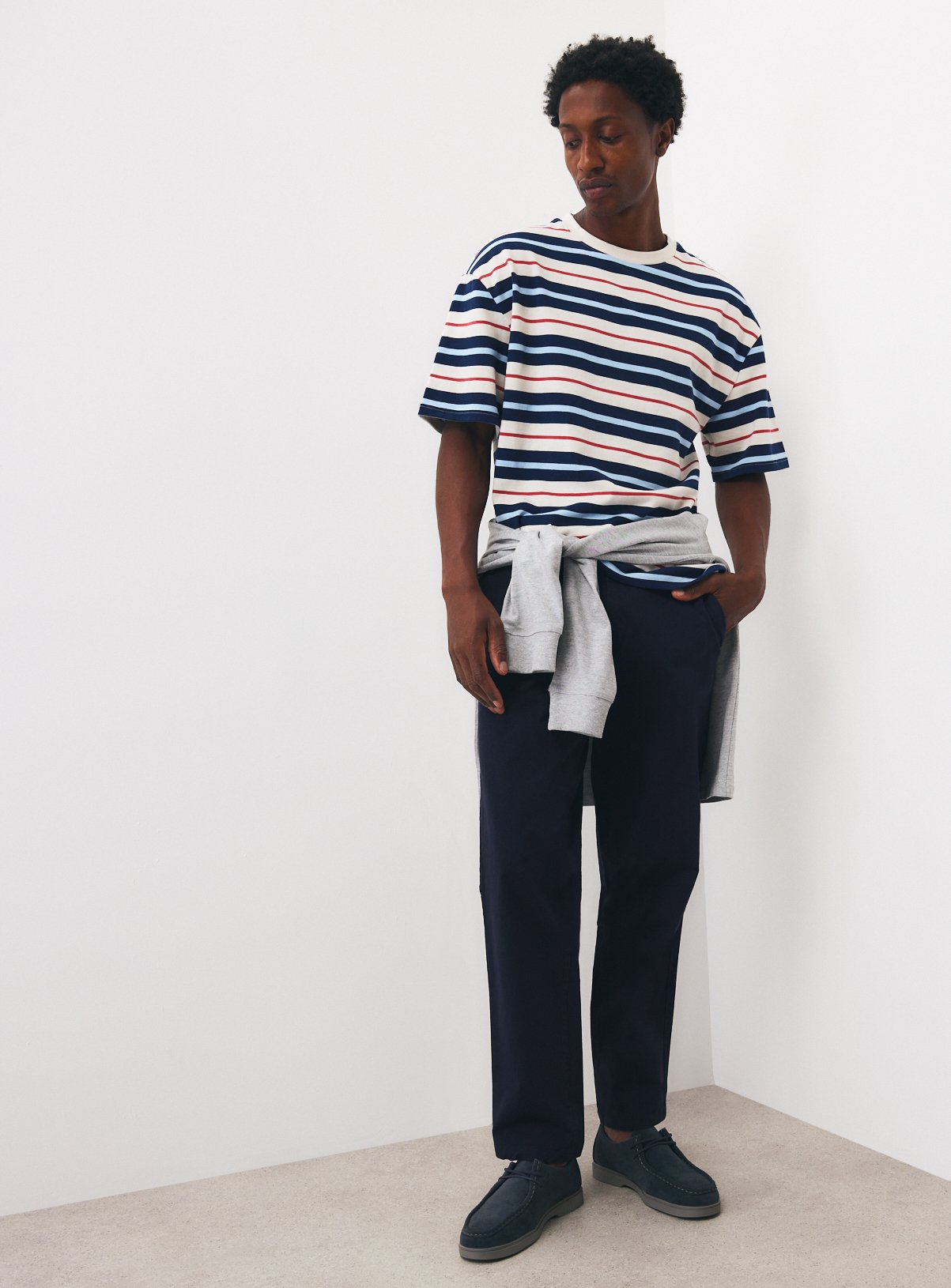 Navy Ultimate Chino Trousers 40S - Image 2 thumbnail