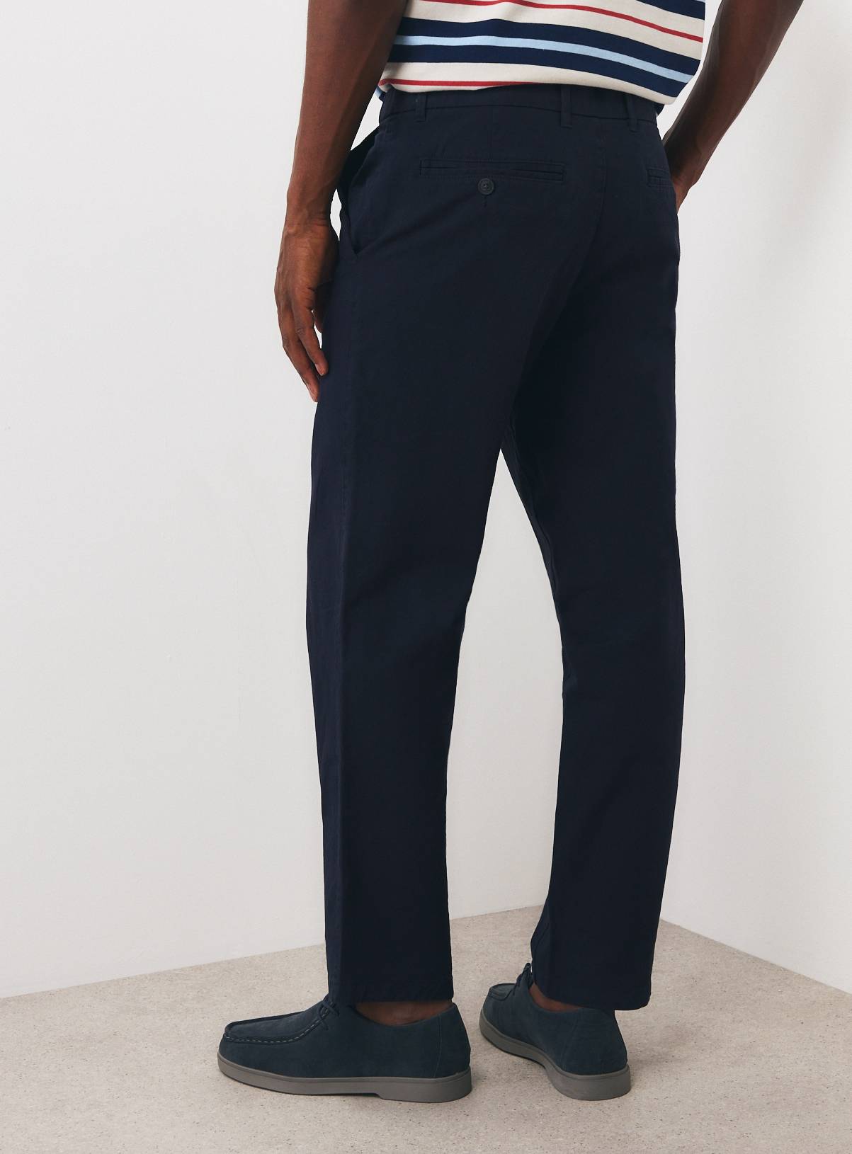 Navy Ultimate Chino Trousers 40S - Image 5