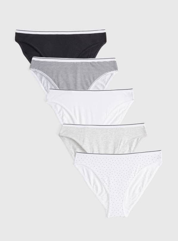 Mono Sporty High Leg Knickers 5 Pack 8