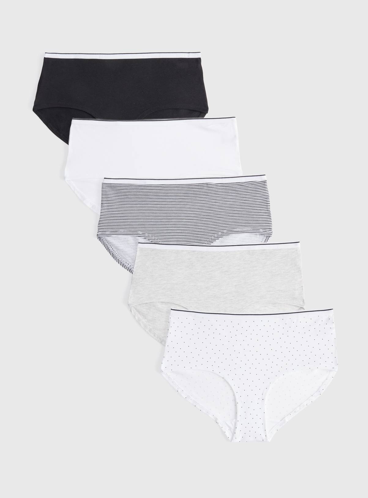 Mono Sporty Short Knickers 5 Pack 8 - Image 1
