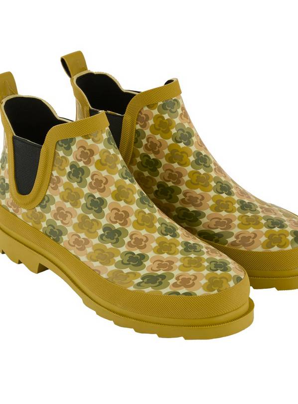REGATTA Orla Mid Length Welly Yellow Flower 7