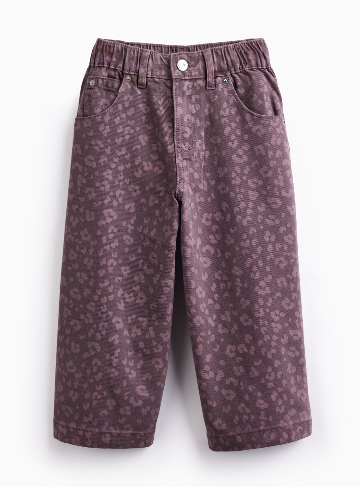 Brown Animal Print Wide Leg Culottes 8 years - Image 1 thumbnail