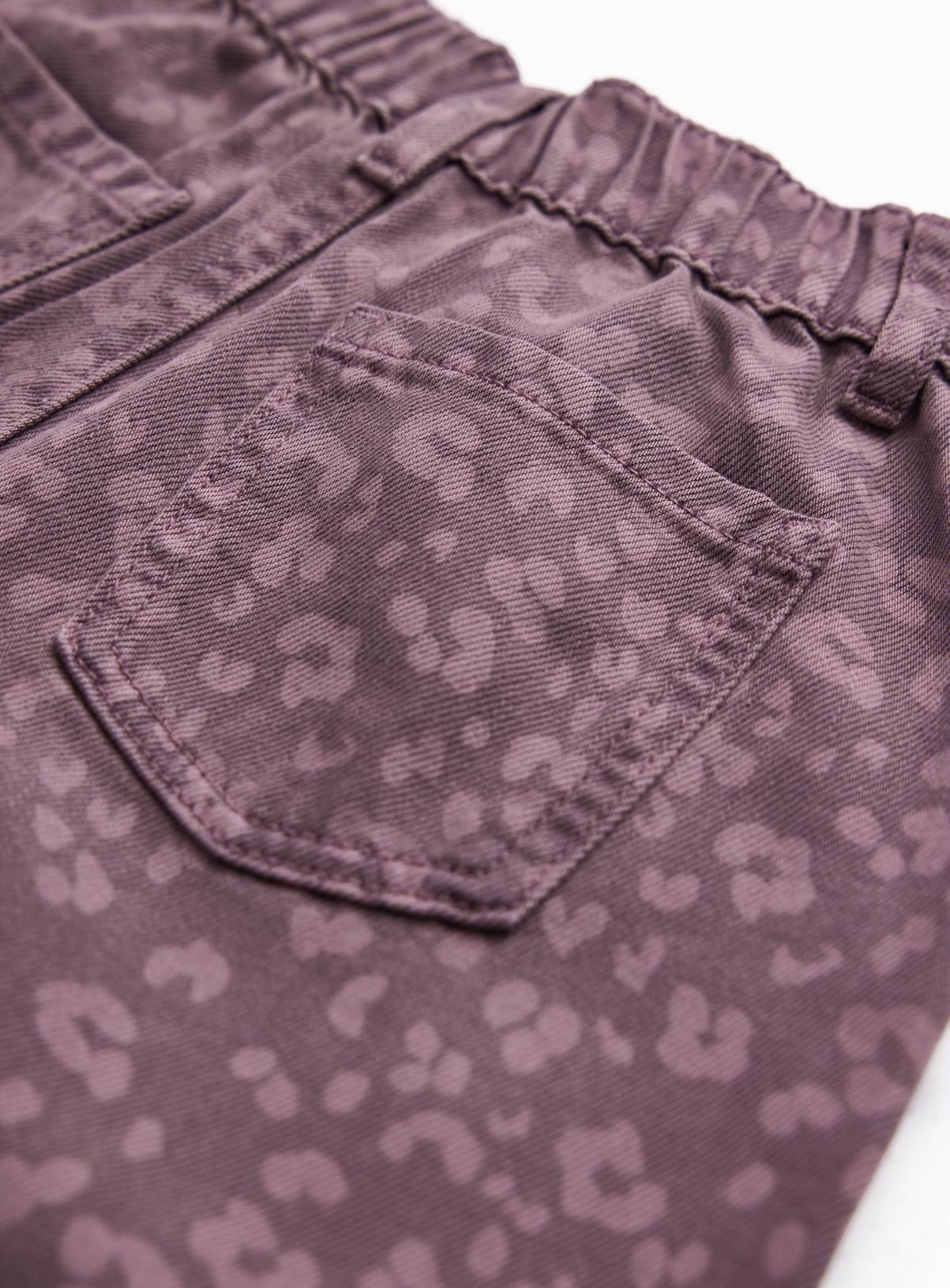 Brown Animal Print Wide Leg Culottes 8 years - Image 2