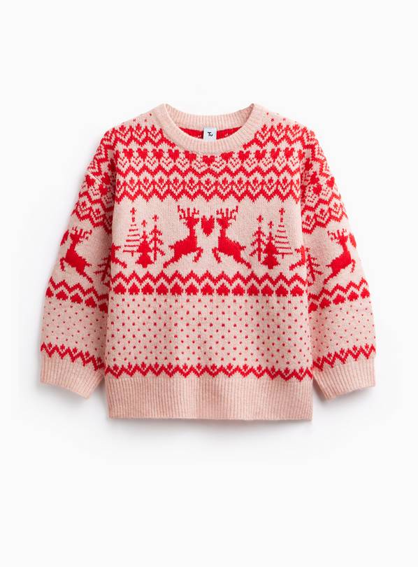 Family Matching Traditional Fairisle Christmas Jumper 9 years