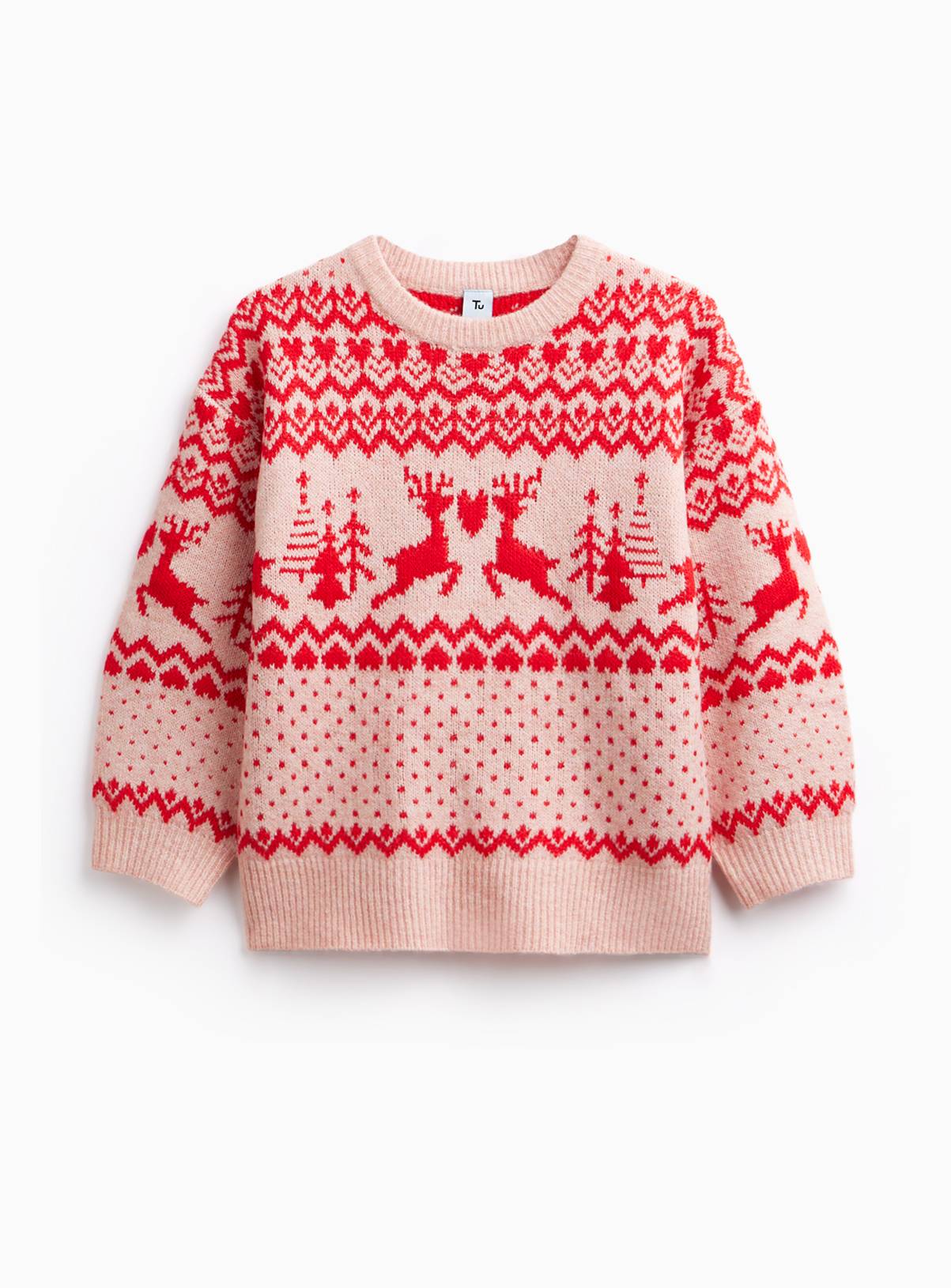 Family Matching Traditional Fairisle Christmas Jumper 12 years - Image 1