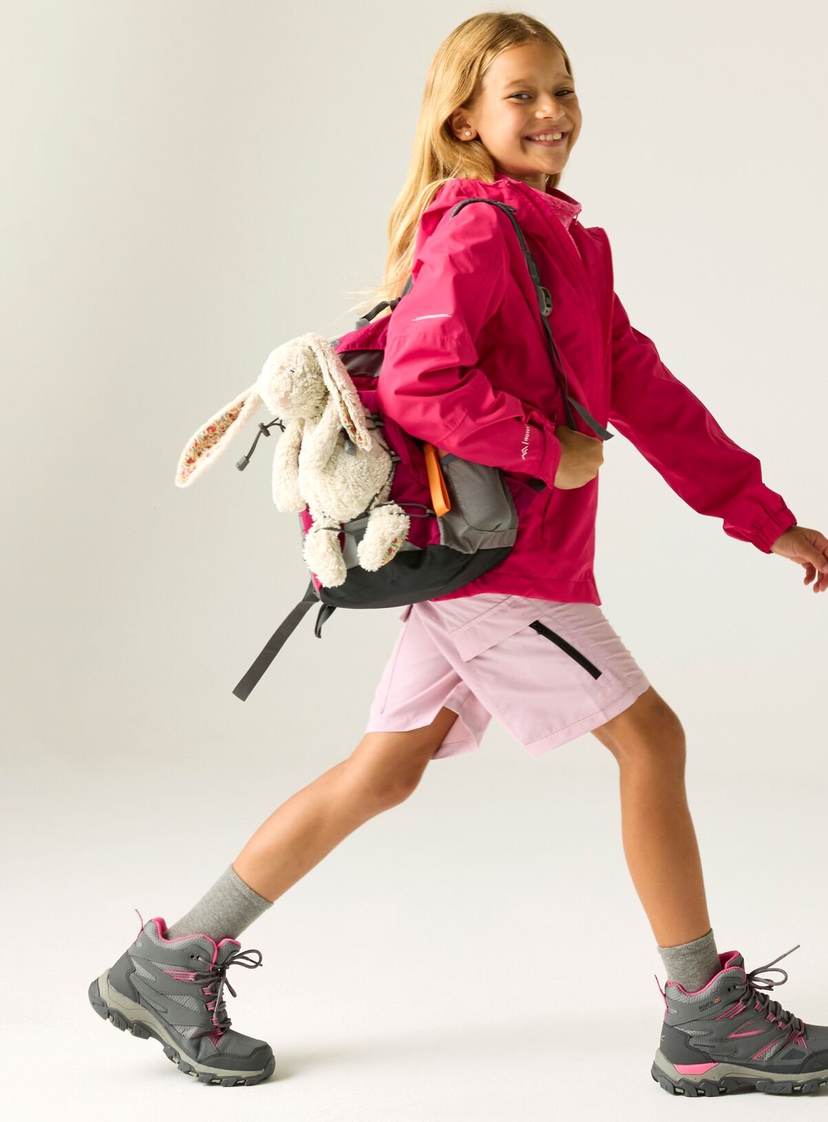 REGATTA Junior Calderdale Waterproof Coat Pink 11-12 years - Image 3 thumbnail