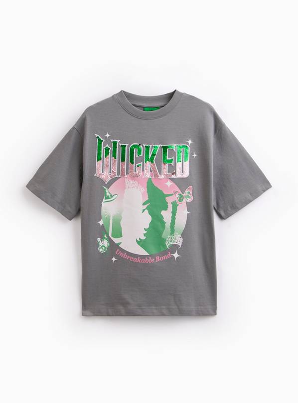  Wicked Grey Sequin Short Sleeve T-Shirt 12 years