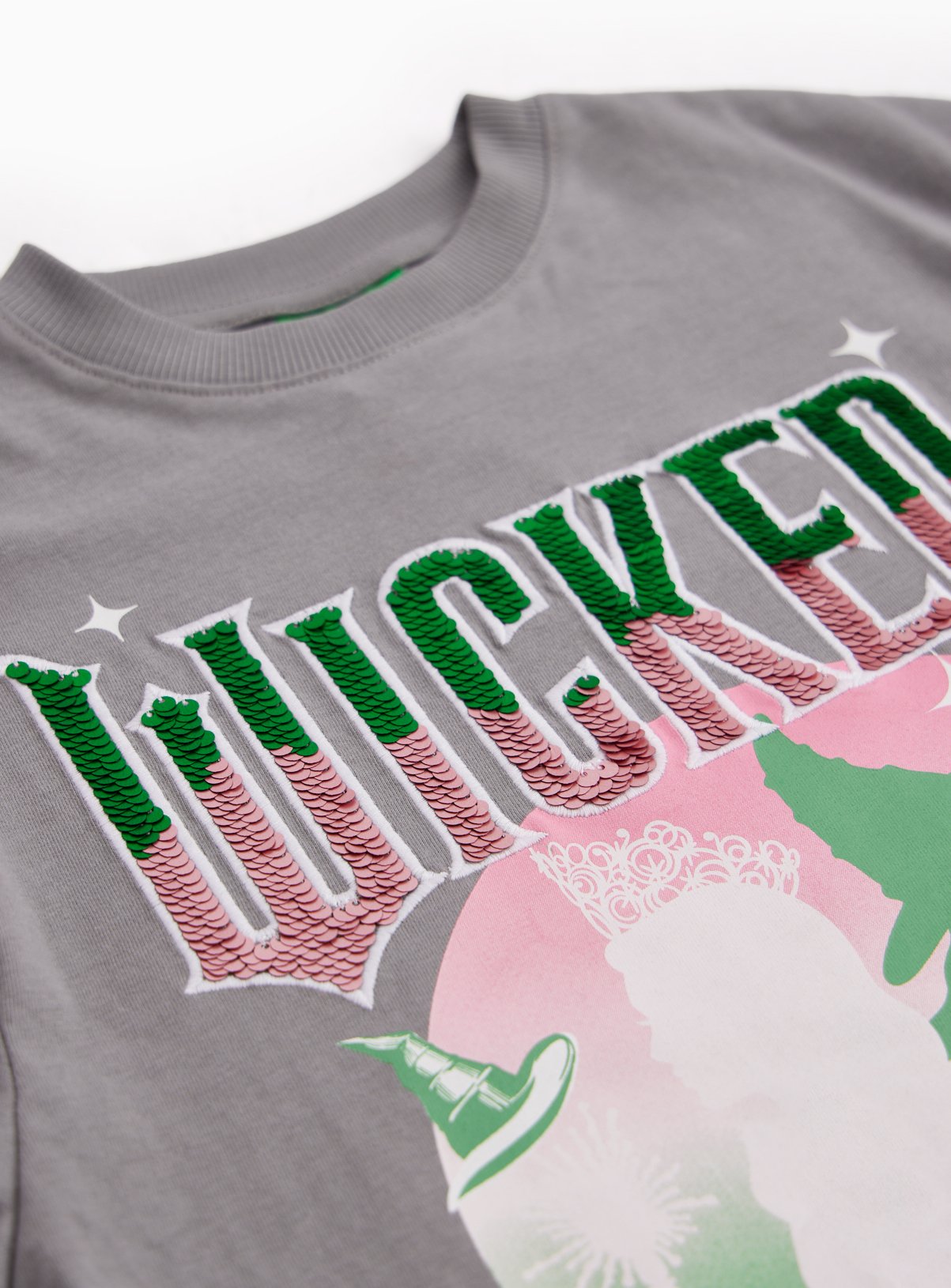  Wicked Grey Sequin Short Sleeve T-Shirt 13 years - Image 2 thumbnail