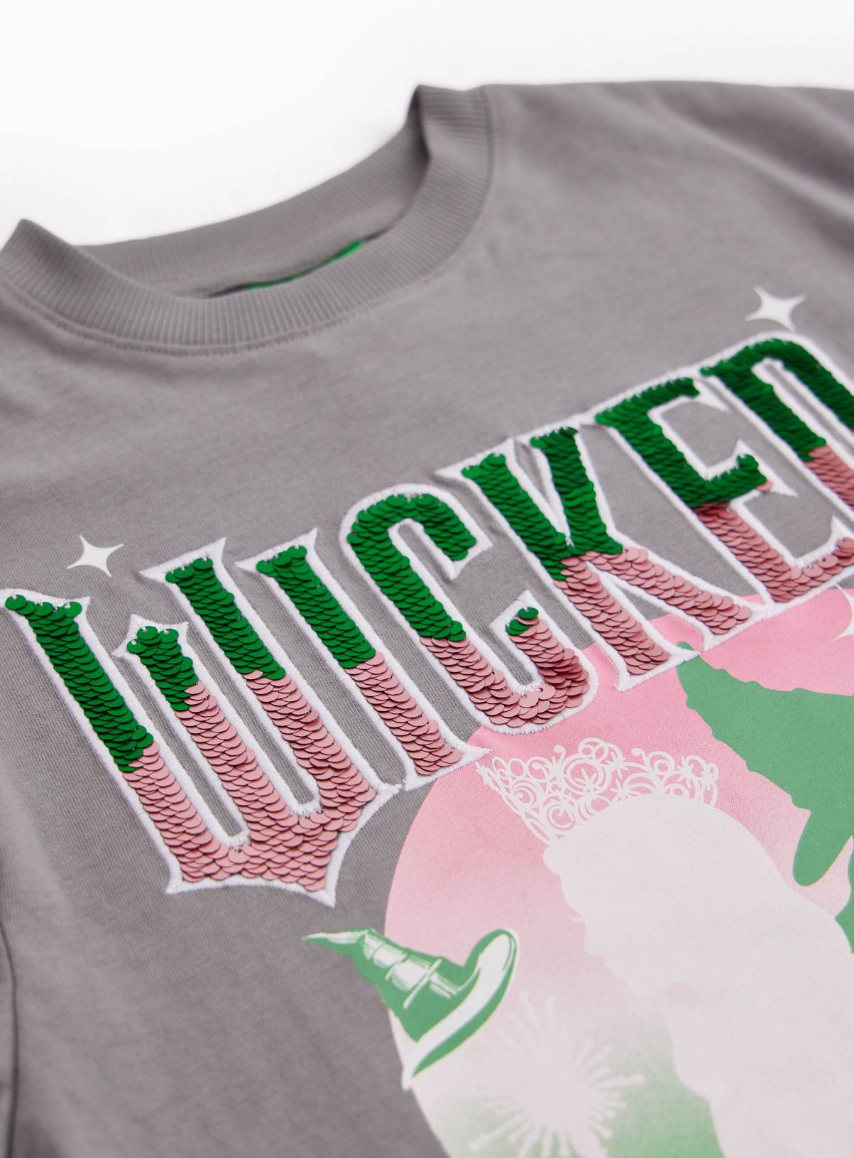  Wicked Grey Sequin Short Sleeve T-Shirt 13 years - Image 2