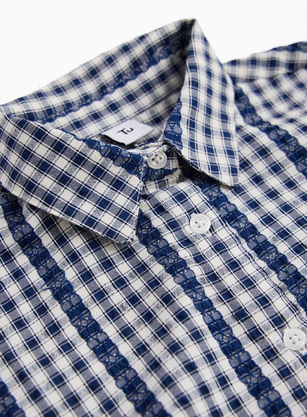 Blue Check Shirt 11 years - Image 2 thumbnail