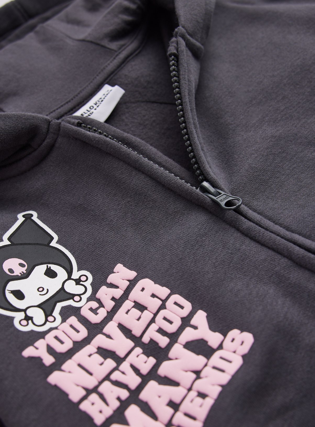 Hello Kitty Kuromi Zip Through Hoodie 5 years - Image 3 thumbnail