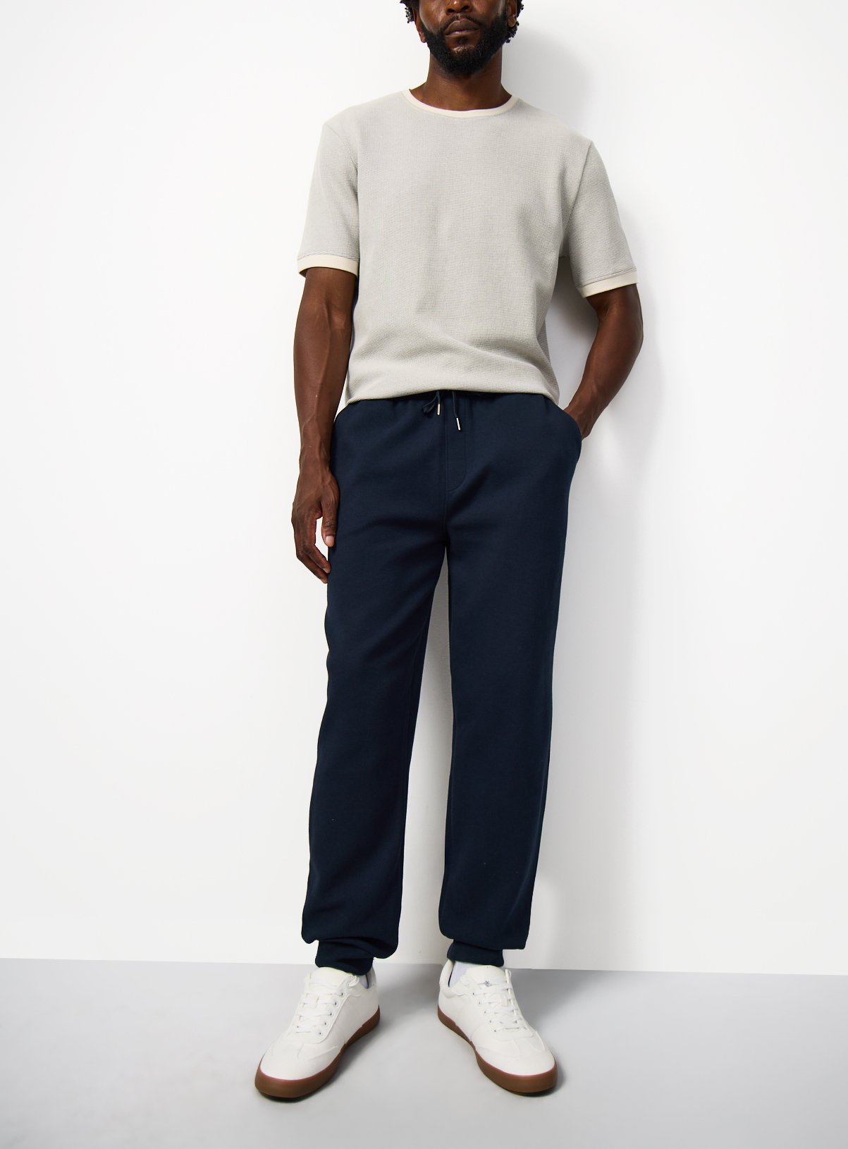 Navy Twill Cuffed Joggers XL - Image 1 thumbnail