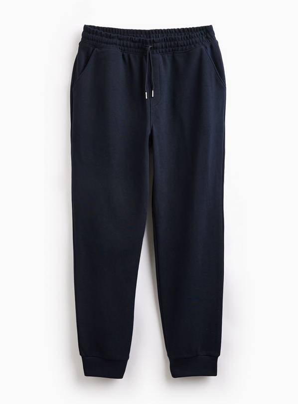 Navy Twill Cuffed Joggers S