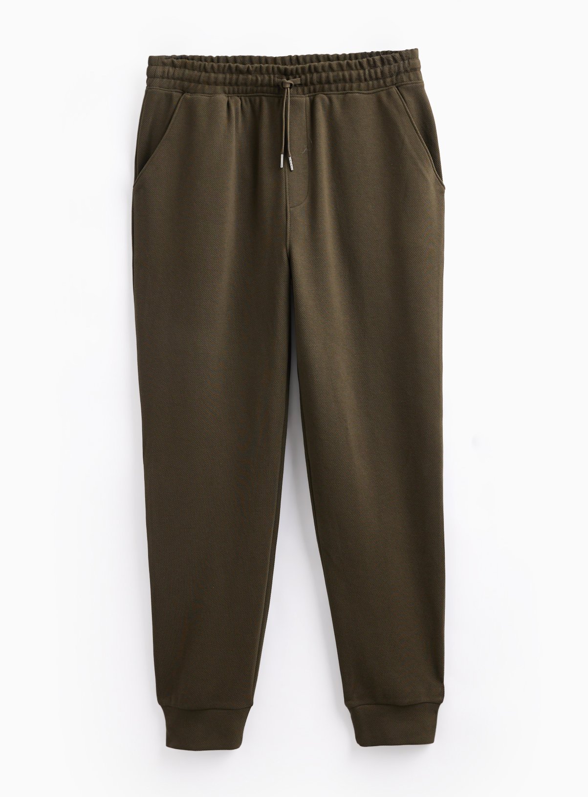 Khaki Twill Cuffed Joggers XS - Image 3 thumbnail