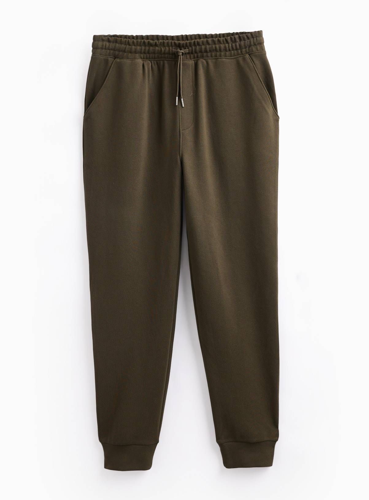 Khaki Twill Cuffed Joggers XS - Image 3