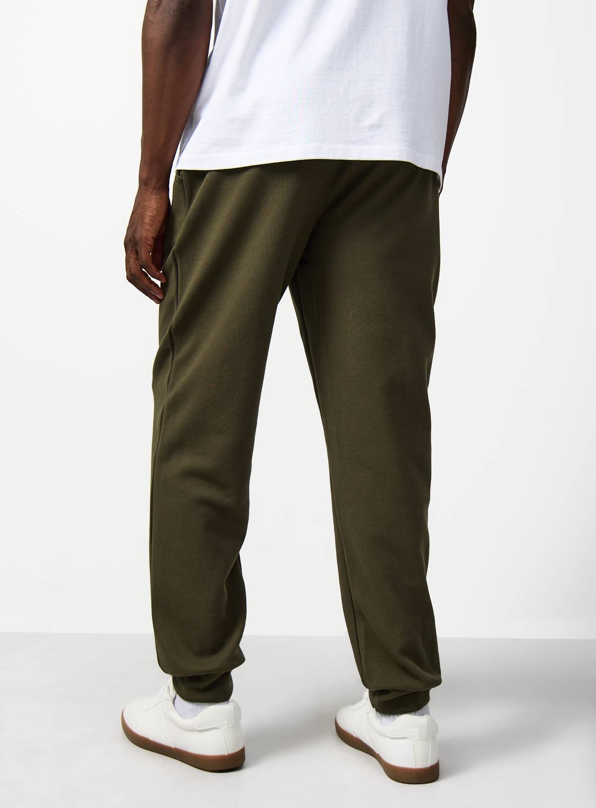 Khaki Twill Cuffed Joggers XS - Image 5