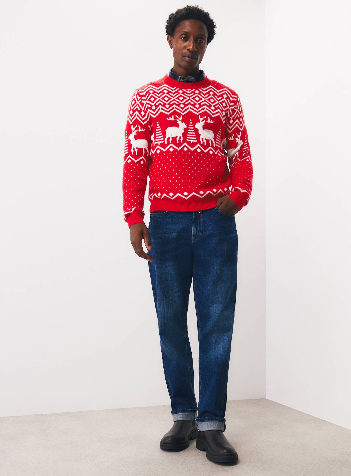 Family Matching Christmas Fairisle-Style Jumper XXXL - Image 2