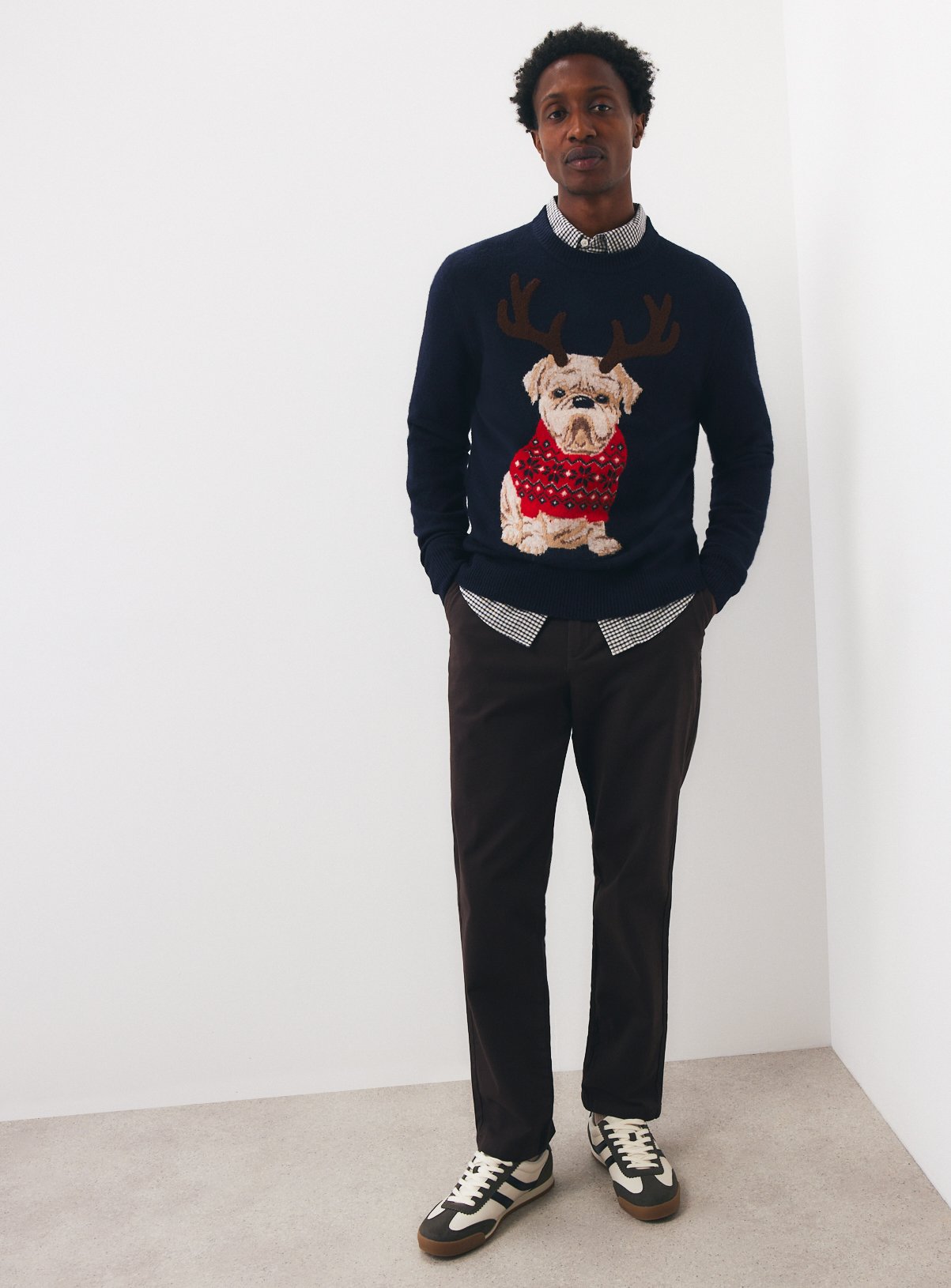 Family Matching Christmas Pug Reindeer Jumper XXXL - Image 2 thumbnail