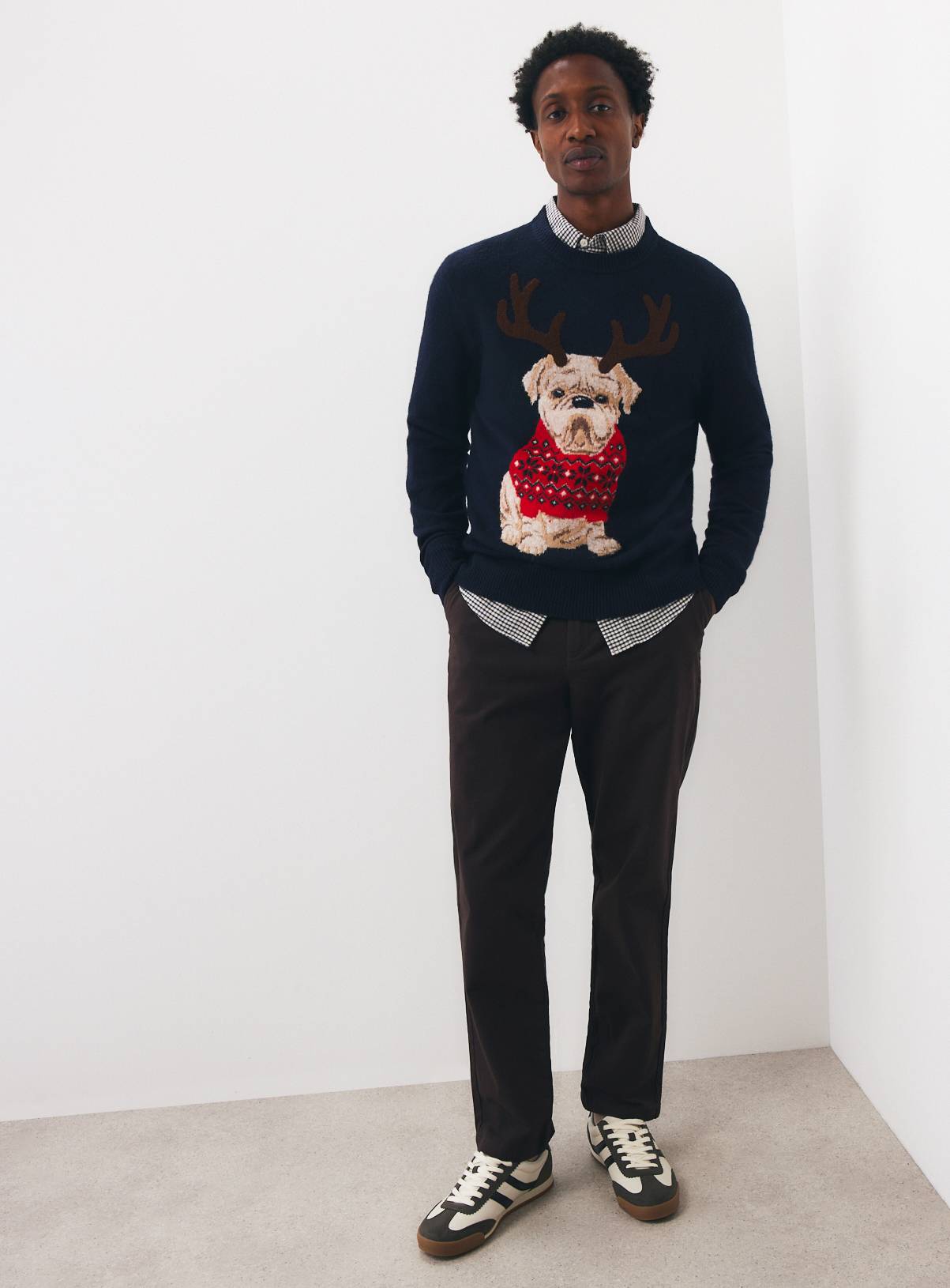 Family Matching Christmas Pug Reindeer Jumper XXXL - Image 2