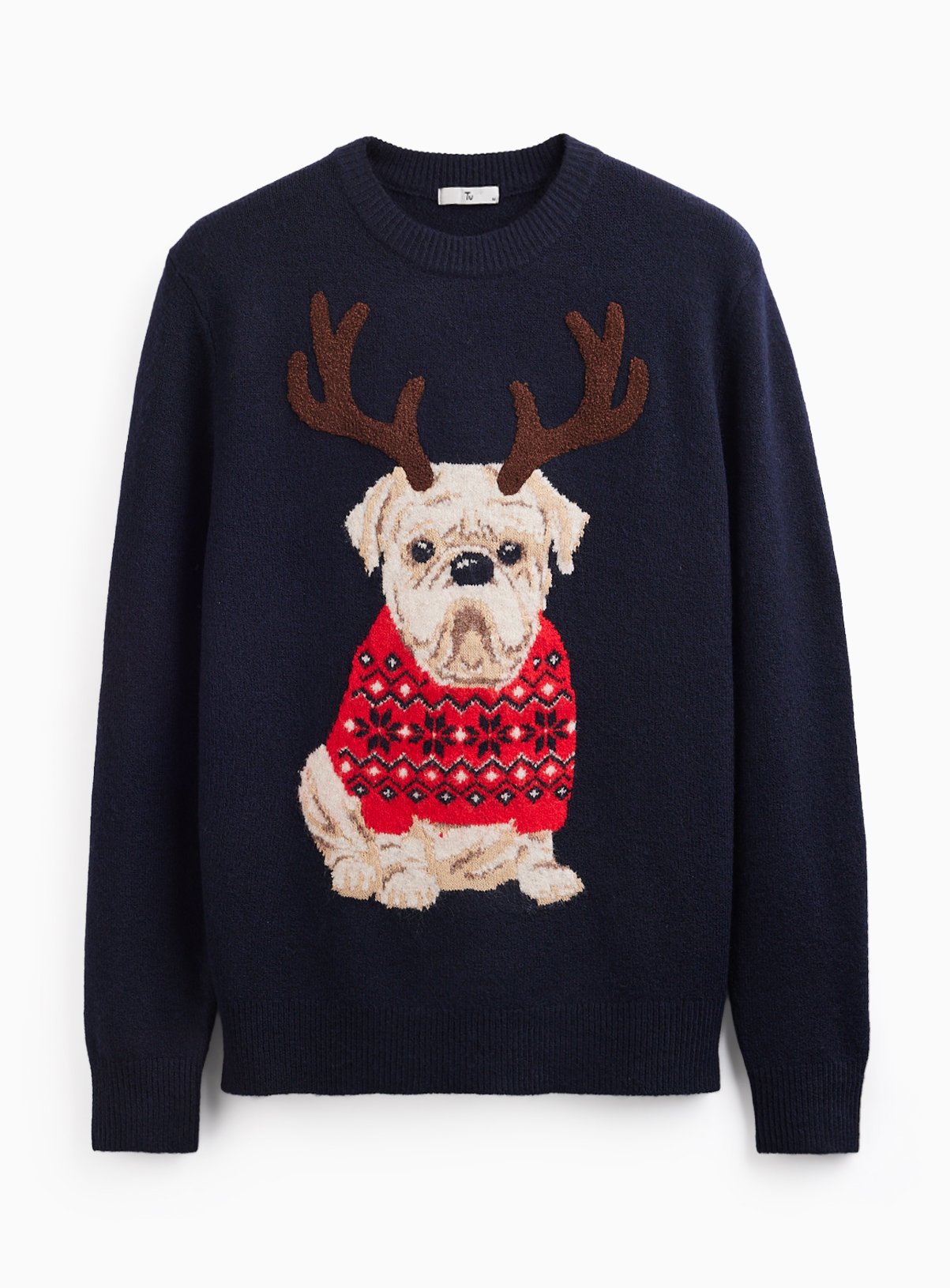 Family Matching Christmas Pug Reindeer Jumper XXXL - Image 3 thumbnail