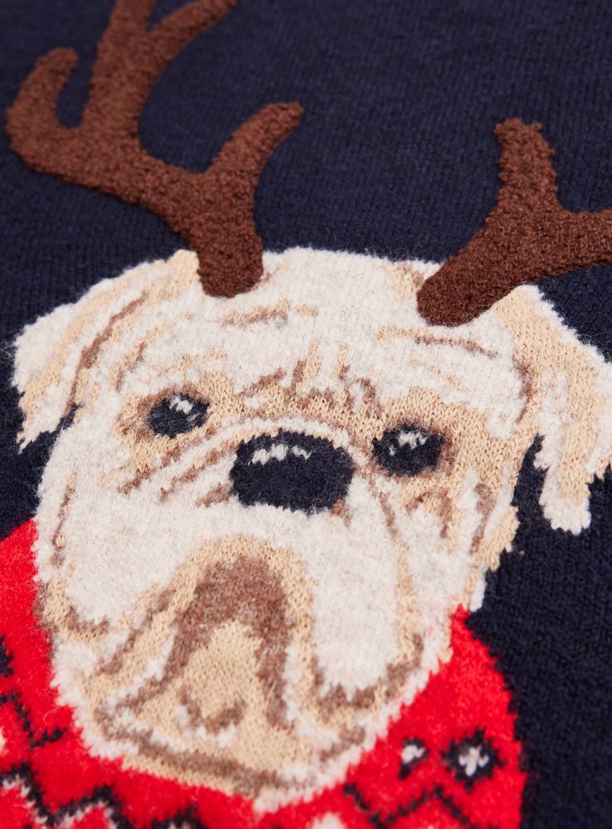 Family Matching Christmas Pug Reindeer Jumper XXXL - Image 4